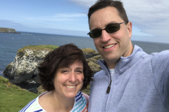 Selfie on Island Near Carrick a Rede Rope Bridge