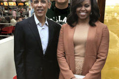 Joey with the Obamas